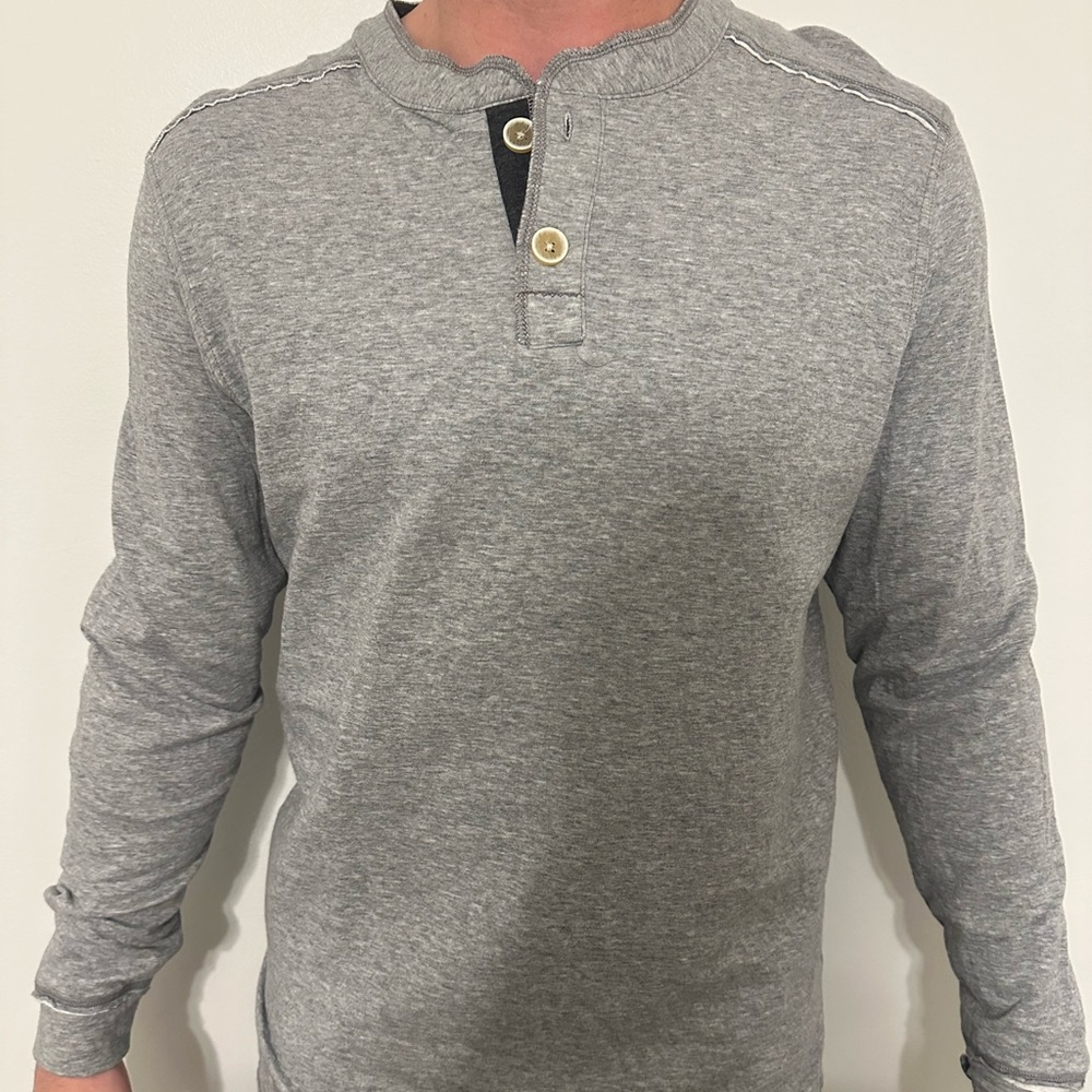 True Grit long sleeve Henley shirt.